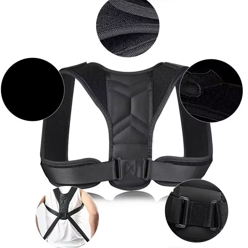 Ergonomiczny pas-wspornik pleców z trzypunktowym systemem wsparcia